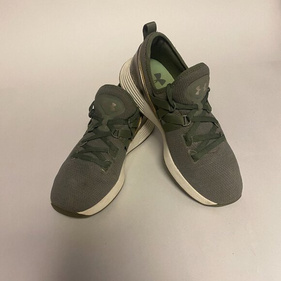 Under Armour Breathe Trainer Green Sneaker Size 7 ART NO.3020282-300 Rare Sample - Picture 2 of 14